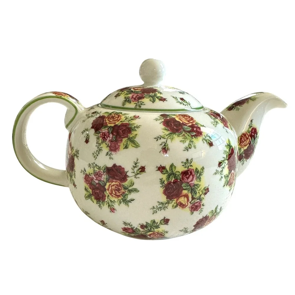 Royal Albert Old Country Roses Teapot‎ Afternoon Tea Collection 2001 Signed